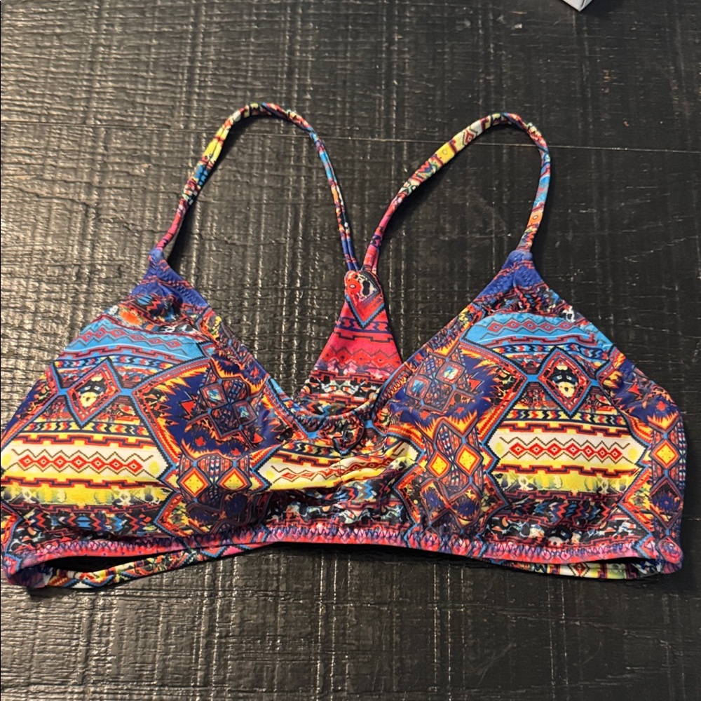 Colorful Geometric Bikini Top